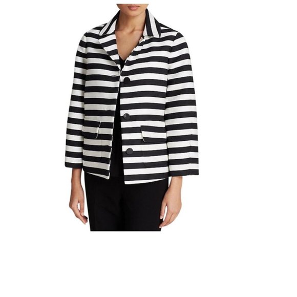 Kate Spade Black White Landon Jacket Blazer 2 nwot - Picture 4 of 12